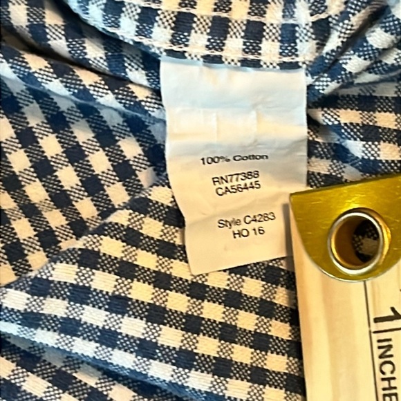 J. Crew Men's Blue Plaid Oxford Slim Fit Long Sleeve Button Down Size L - Picture 11 of 12